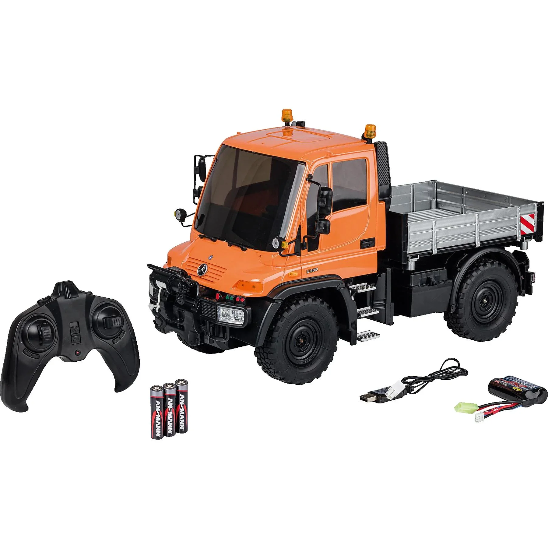 CARSON MB Unimog U300 1:12 – RC-Spielfahrzeug, Orange