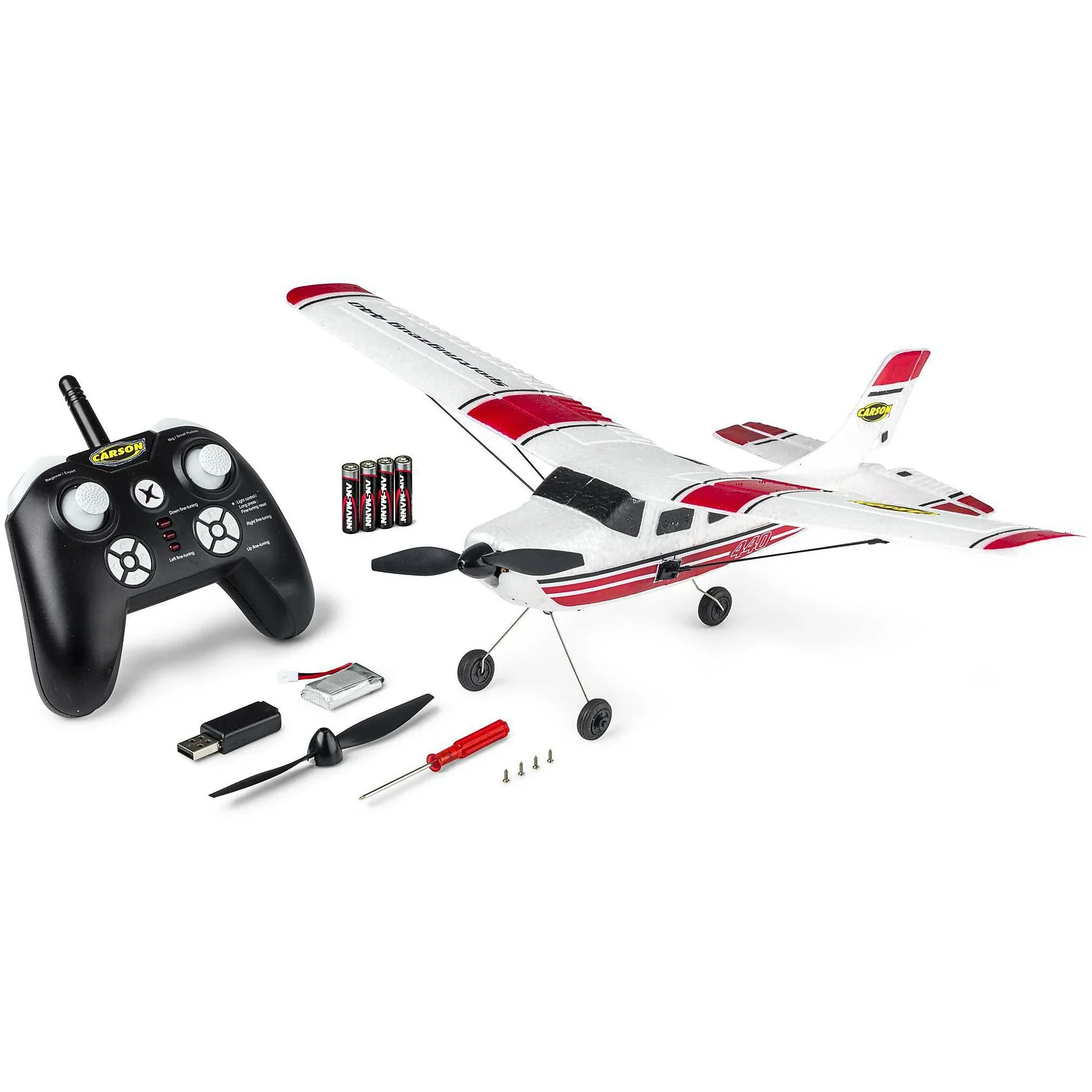 CARSON RC Sportflugzeug – R/C Spielzeugflugzeug, Rot
