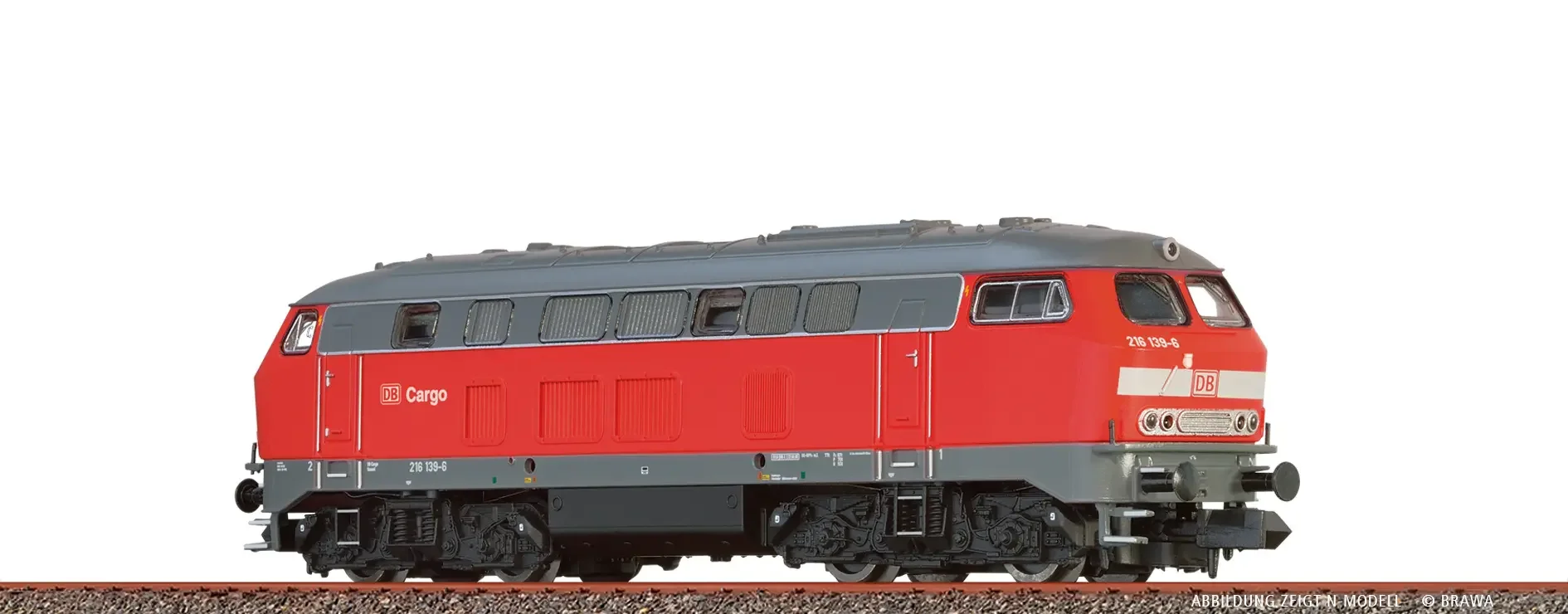 BRAWA – Diesellokomotive Baureihe 216 DB Cargo (H0, Epoche V)