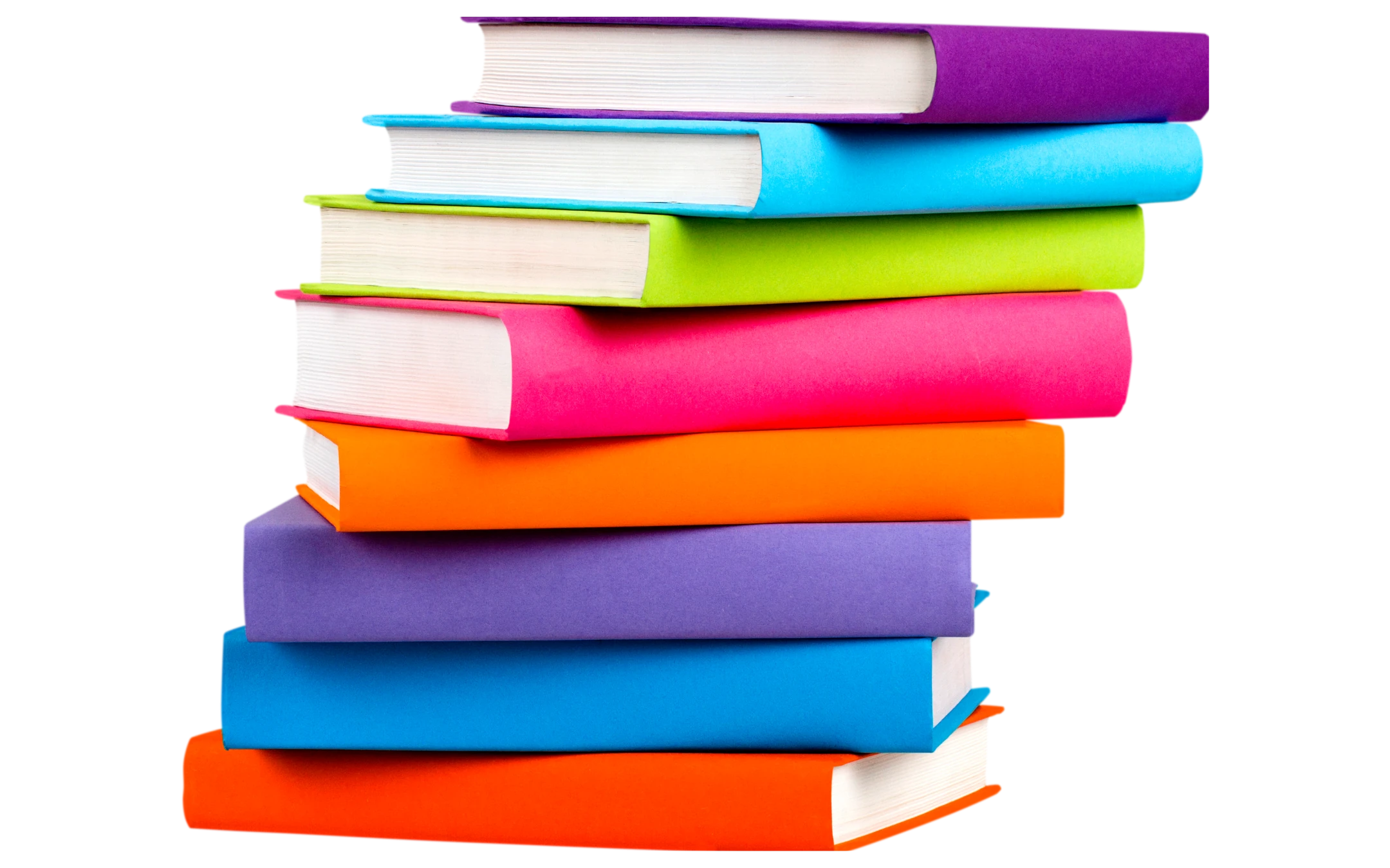 Bunte Bücherstapel