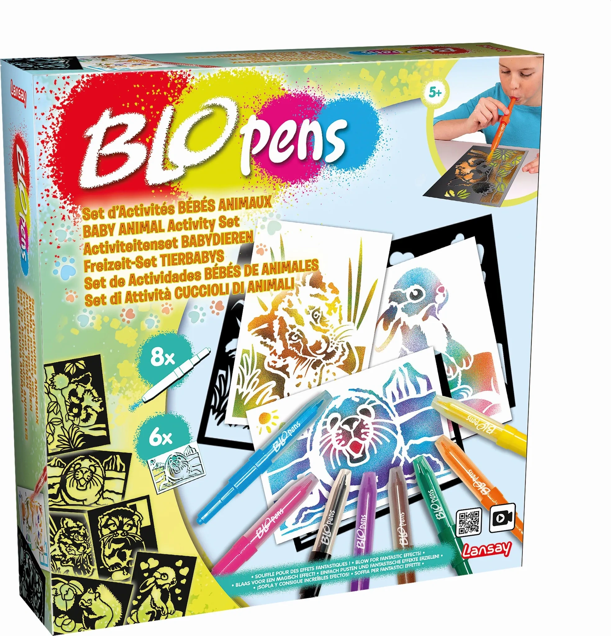 Blopens Sprühstifte Set – Tierbabys
